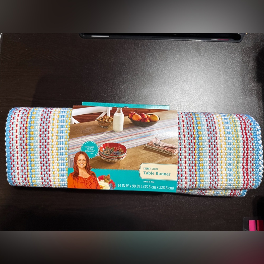 The Pioneer Woman Colorful Striped Table Runner